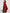 Red One Shoulder Lace Appliqué Maxi Dress
