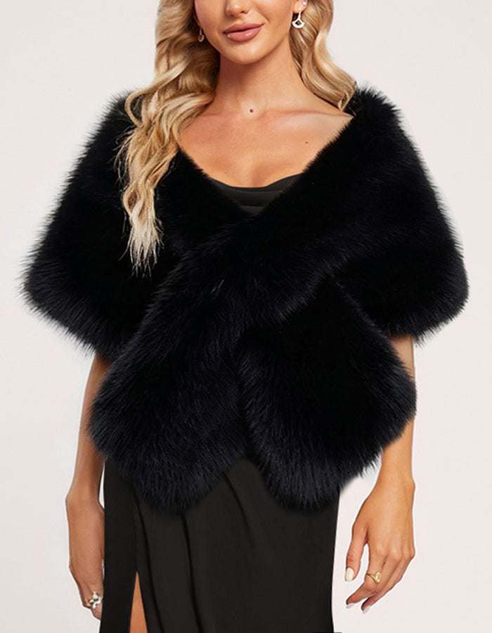 Eco Friendly Faux Fur Fox Fur Shawl