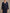 Dark Blue V-neck Short-sleeved Trousers With Lace Patchwork Outerwear 3-Piece Suit