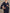 Dark Blue V-neck Short-sleeved Trousers With Lace Patchwork Outerwear 3-Piece Suit