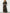 Dark Green Velvet Embossed Long Sleeves Maxi Dress