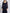 Dark Blue Chiffon Evening Dress Maxi Dress