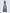 Graceful Blue and White Halter Gown with Floral Porcelain Print