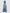 Graceful Blue and White Halter Gown with Floral Porcelain Print