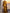 Gold Satin V-Neck Long-Sleeved Cape Maxi Dress