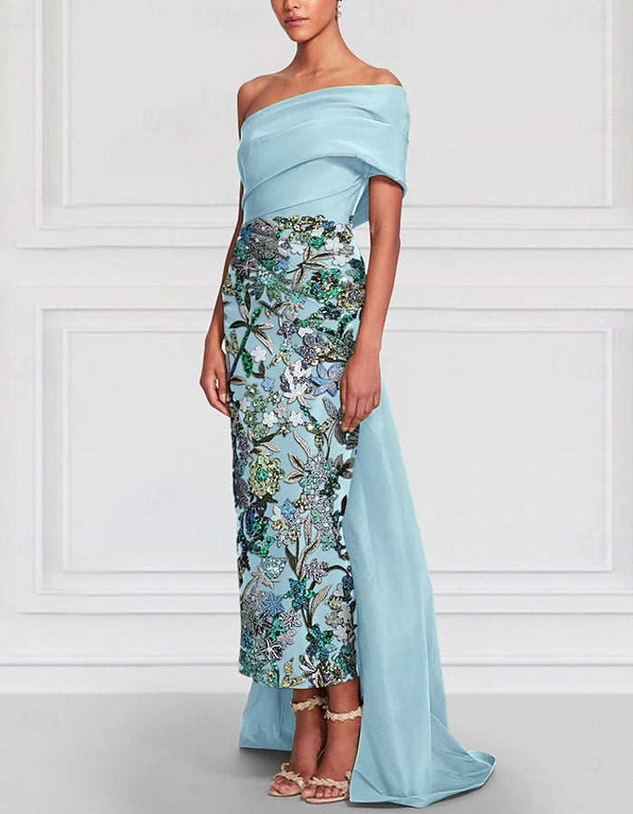 Bandeau Satin Sequins Midi Dress – Alizua