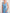 Light Blue V-neck Sleeveless Bodycon Maxi Dress