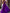 Vibrant Purple Chiffon Gown with Plunging Neckline and Belted Waist