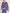 Purple Cape Long Sleeve Maxi Dress